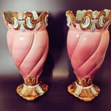 Paire de vases art nouveau Mouzins lecat