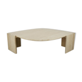 Table basse italienne en travertin, 1970
