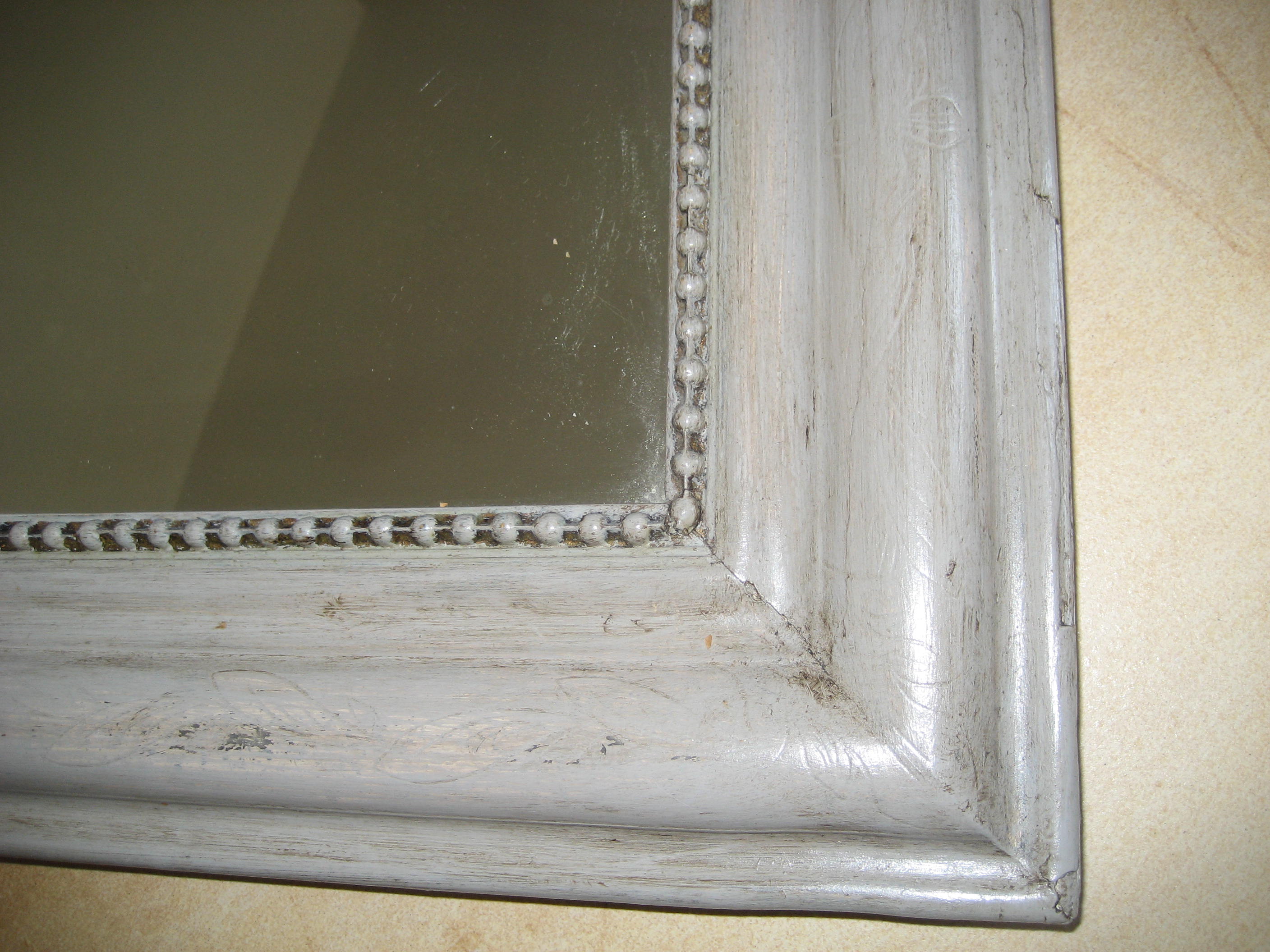 Miroir Louis Philippe XIXème patiné 62x86cm