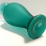 Teal Polished Hand-Blown Murano Glass Vase by Vetrarti, Italy