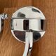 Vintage magnifying and illuminating mirror chromed metal Arpin Paris 1970