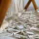 Porte-revue macramé et perles de bois