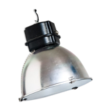 Industrial aluminum pendant light. Modified for E-27 bulb.