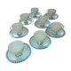 Coffee service, chocolate 8 pieces porcelain, Kaiser