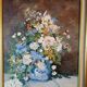 Nature morte florale 1988– Karl-Heinz Stricker – encadrée doré vintag
