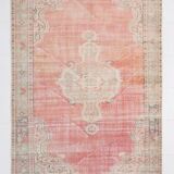 6x8 Vintage Pale Red Classic Rug, 179x254Cm