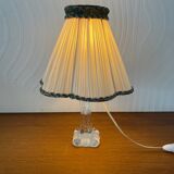 Vintage crystal base bedside lamp