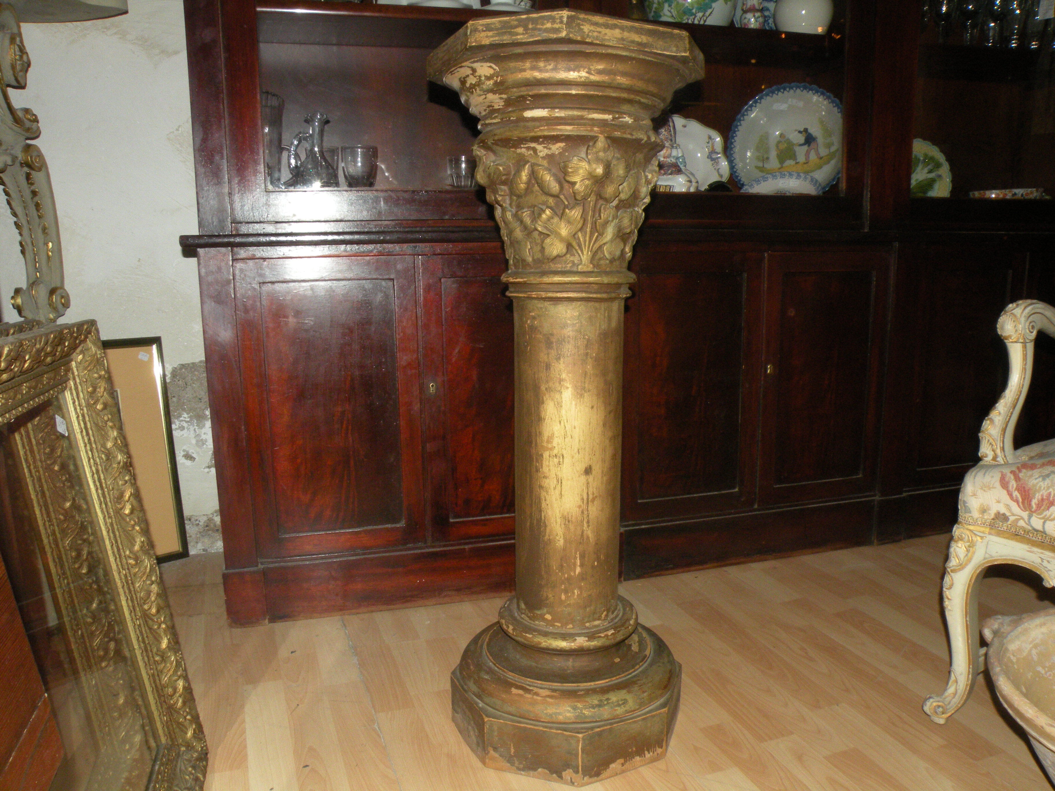 Column, Harness XIX eme terracotta, very pretty patina ....