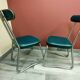 Paire de chaises de bureau industrielles