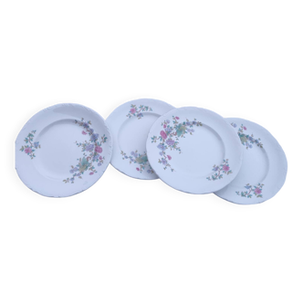 4 assiettes à dessert Pontesa Porcelaine Royal d'Espagne