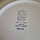 Set of 70's flower decorated plates