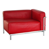 LC3 Le Corbusier armchair by Cassina in Red leather France
