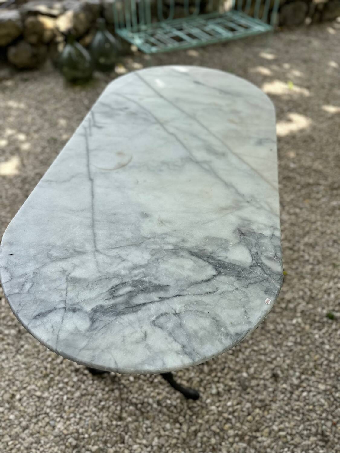 Marble garden table