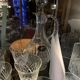 6 wine glasses and a ewer in etzel crystal