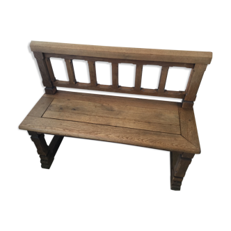 Banc d’église en chêne