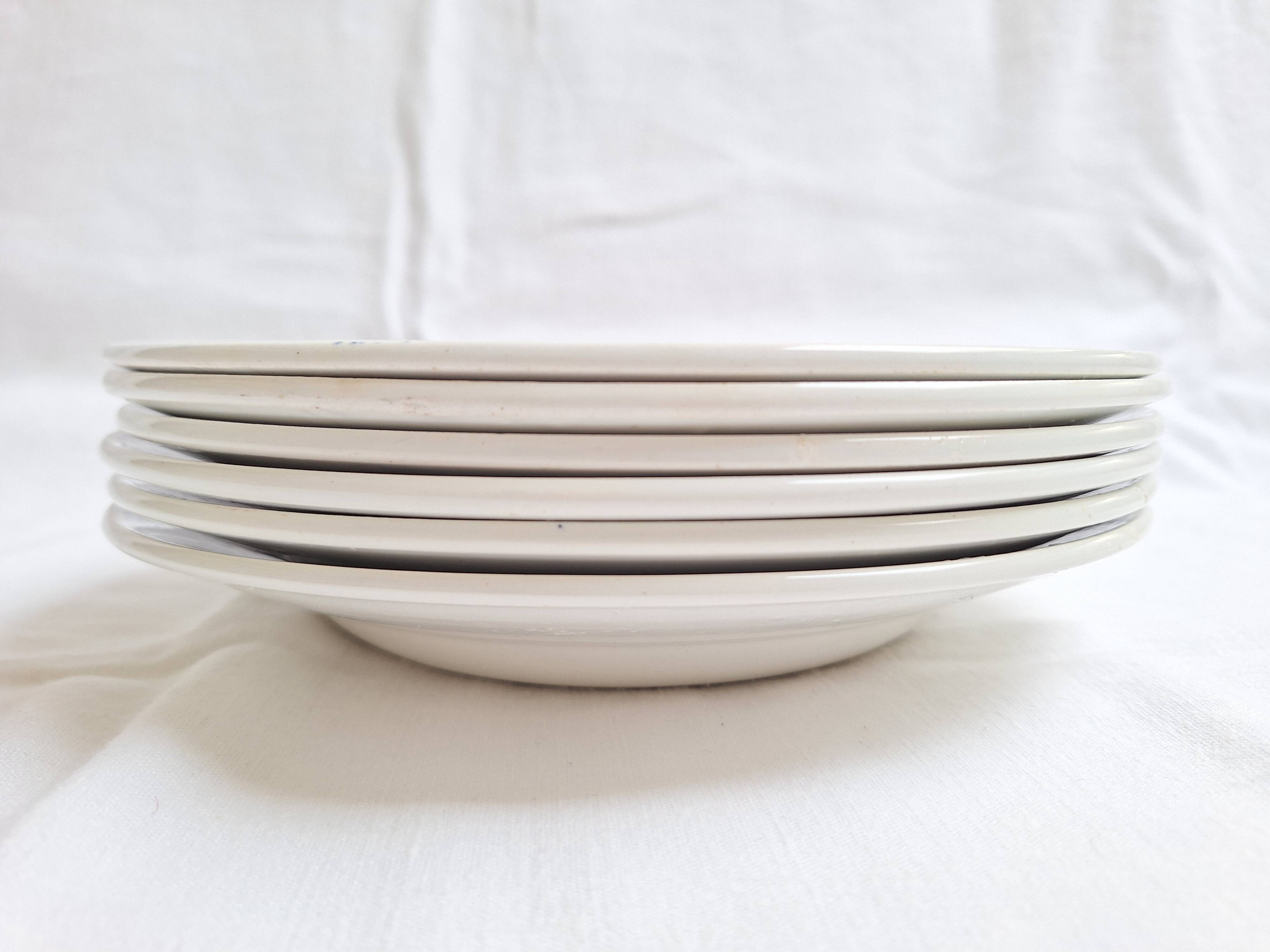 Deep plates / Salad plates St Amand blue