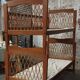 Rattan bunk bed, vintage 1960