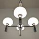 4-light space age chandelier from the 60s/70s