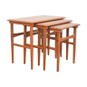 Danish Teak Nesting Tables, Set of 3