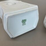 Set of 2 original porcelain op art vase made by Royal Bavaria Kpm Germany, 1970s