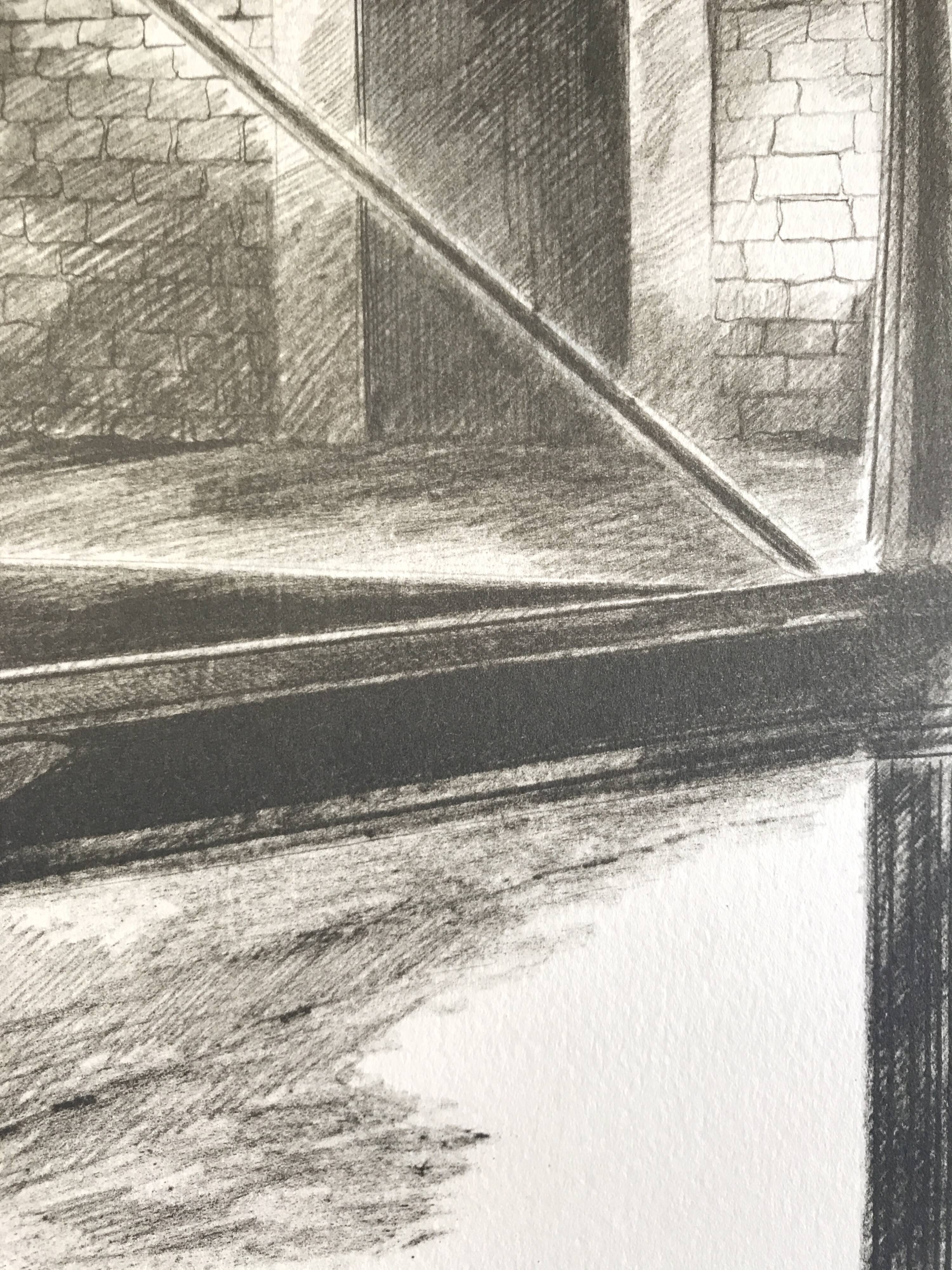 Pierre skira, docks, 1978. original lithograph signed in pencil.