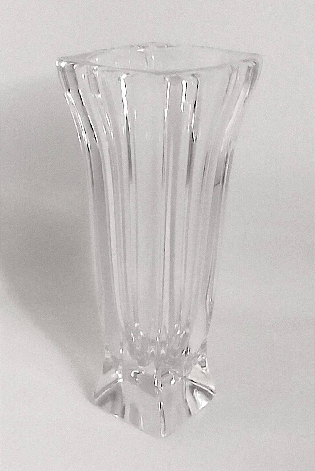Crystal vase from Vannes 1950s Height 29 cm