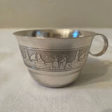 Tasse métal argenté