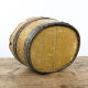 Antique cocked painted wooden bucket wash tub German Folk art