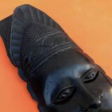 Masque à suspendre   Visage Africain    Bois d' ébène