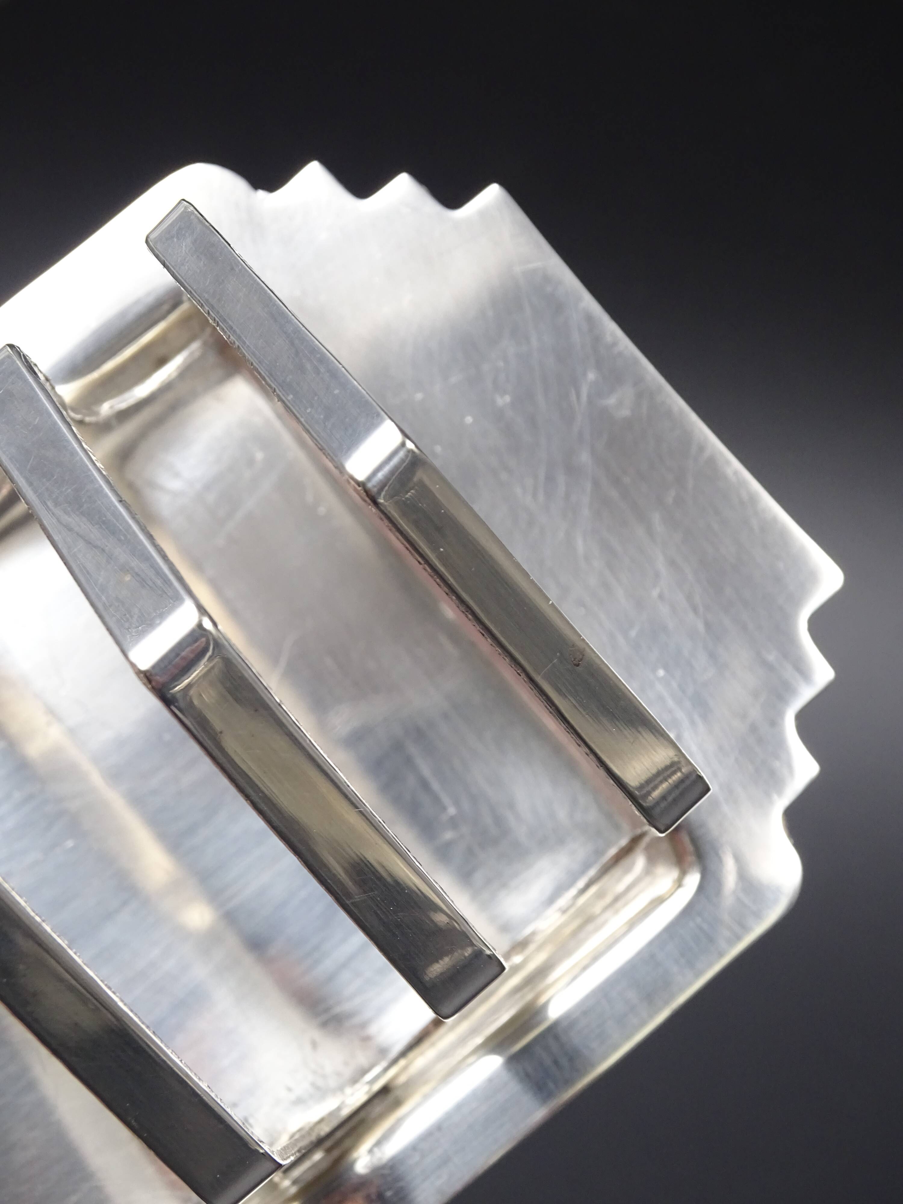 Silver metal toast holder, circa 1940 - good condition
