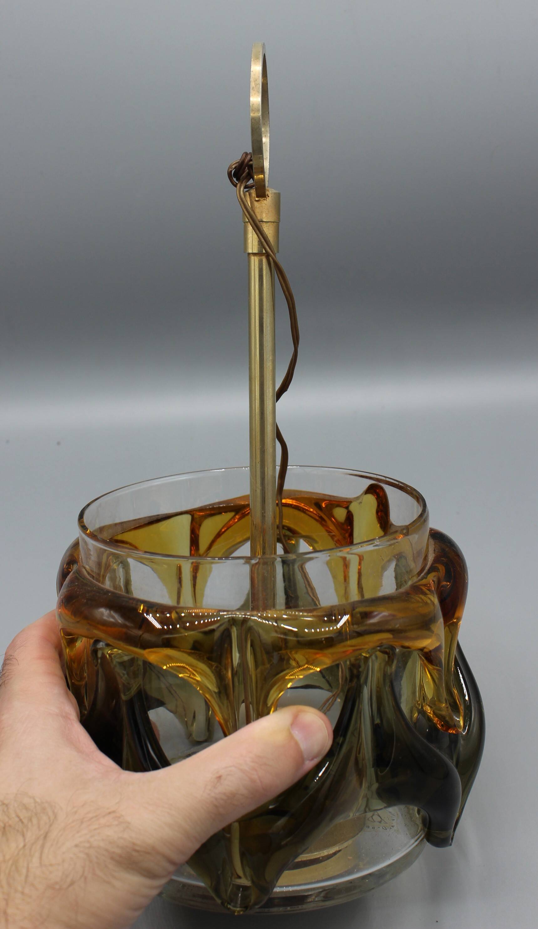 VINTAGE 70s MURANO CHANDELIER - CARLO NASON - MAZZEGA