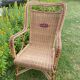 Fauteuil rotin vintage 1960