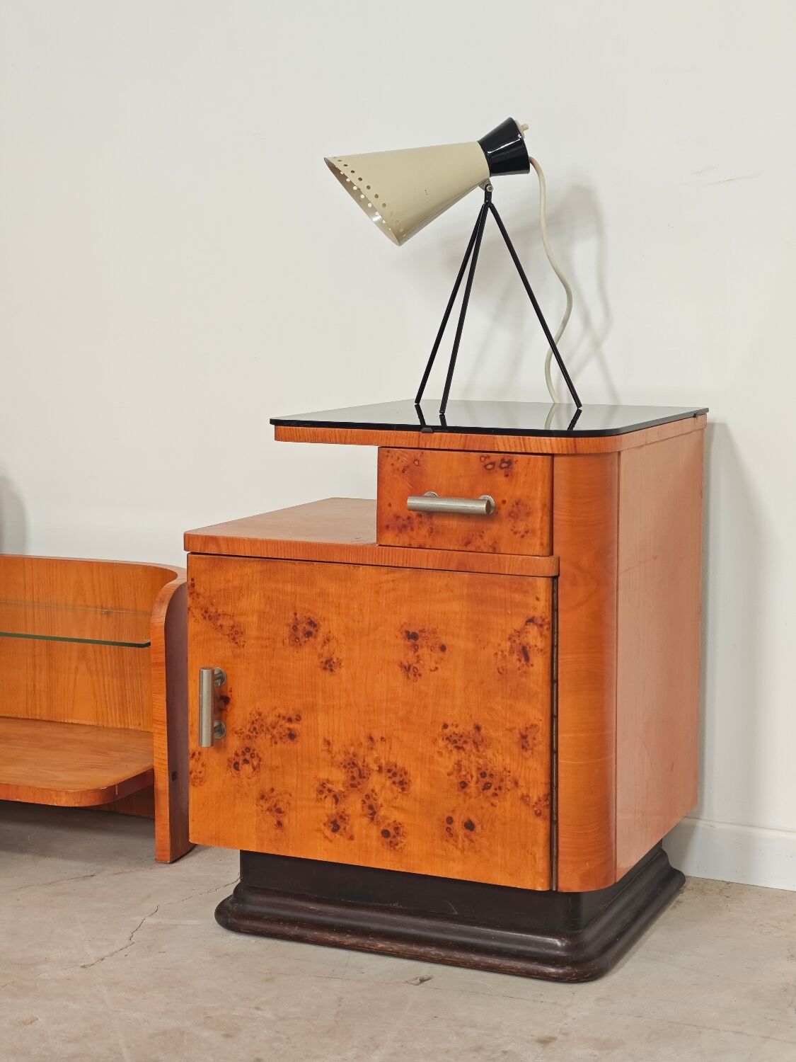 Art Deco bedside table by Jindrich Halabala for Up Zavody