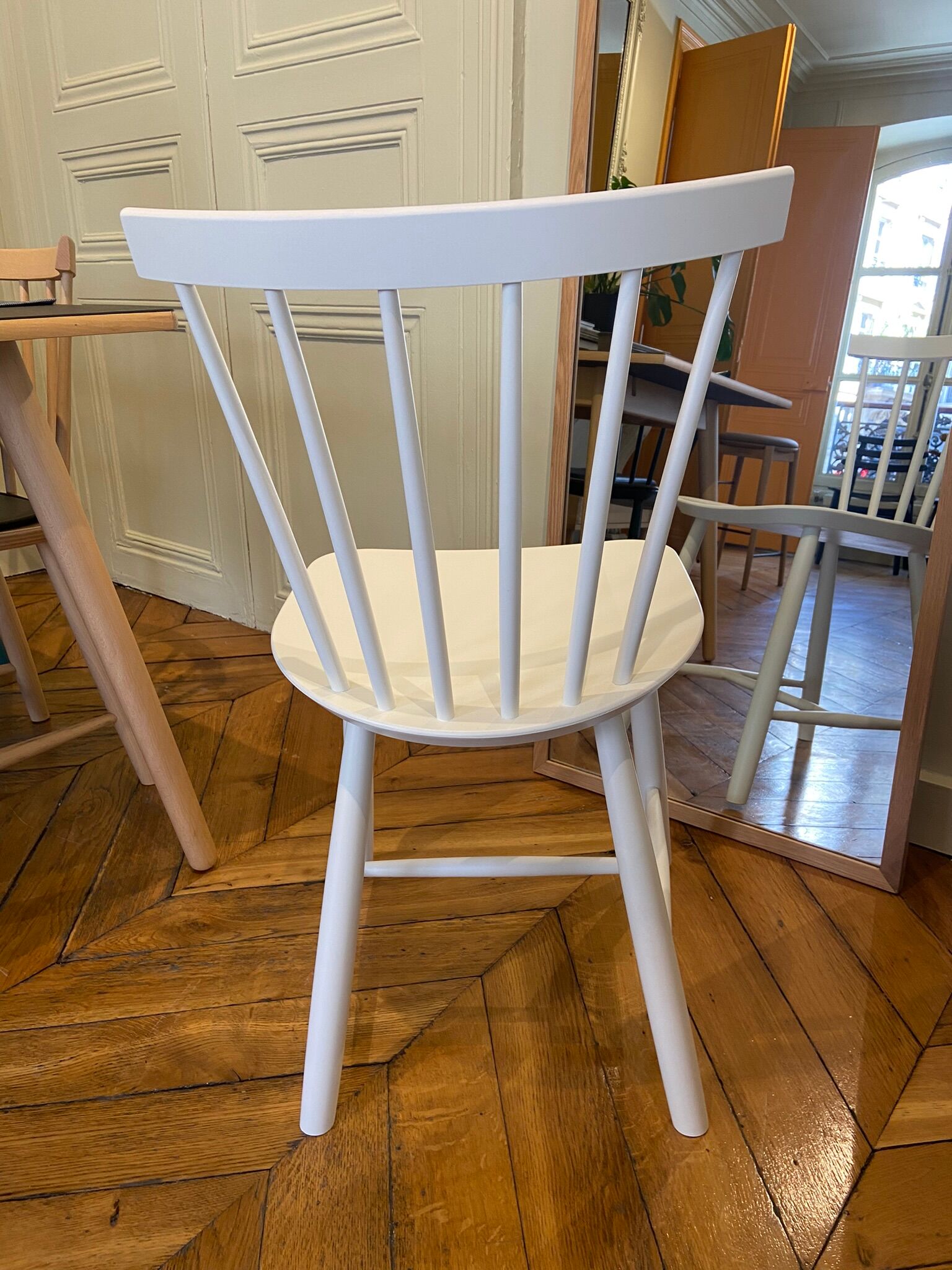 Chair J46 FDB Mobler in white beech