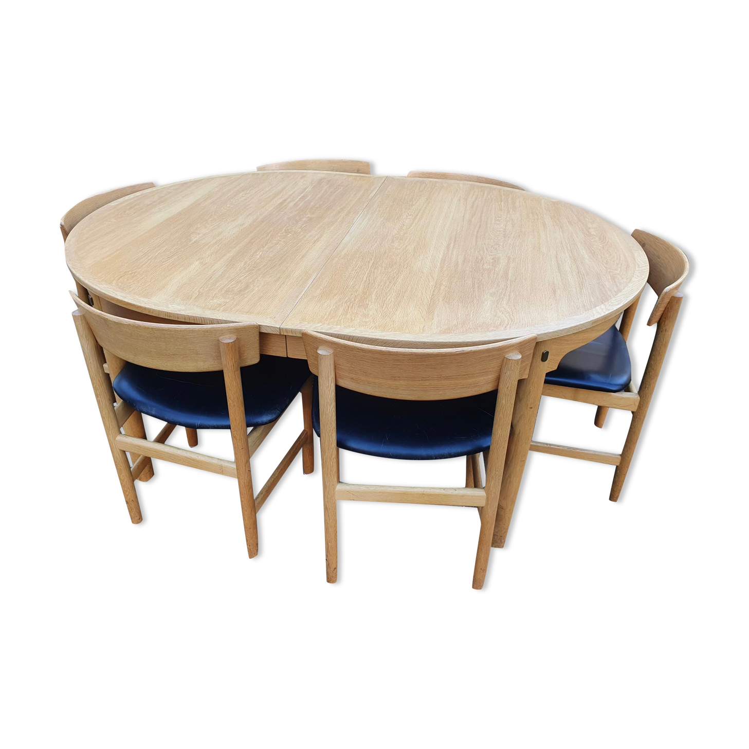 Set table and 6 chairs borge mogensen 1960
