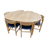 Set table and 6 chairs borge mogensen 1960