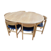 Ensemble table et 6 chaises Borge Mogensen 1960