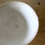 Grand Bol à Café au Lait Ancien avec Motifs de Cerises Rouges et Feuilles Vertes