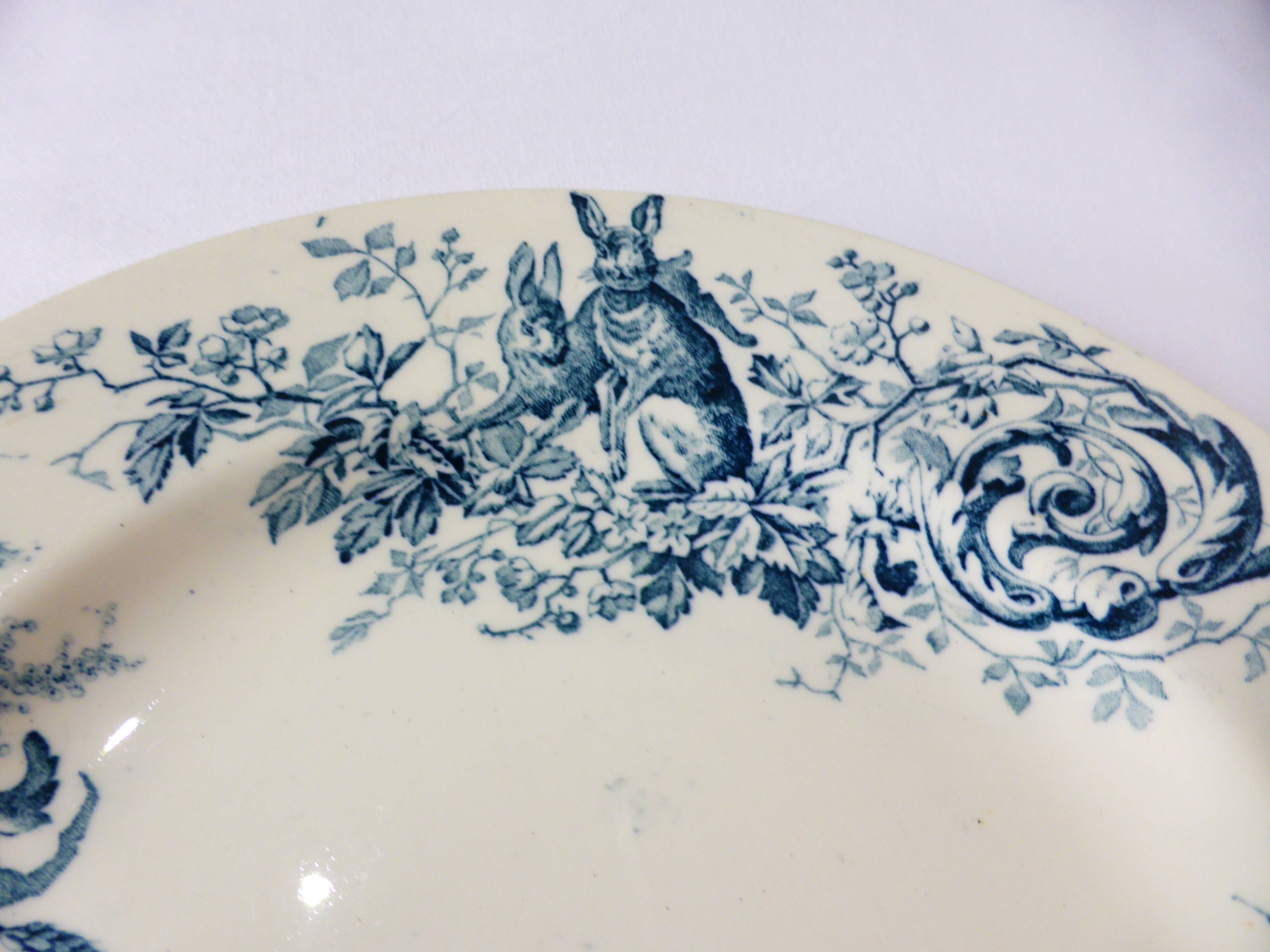 2 flat plates vintage K&G Luneville hunting model 220540