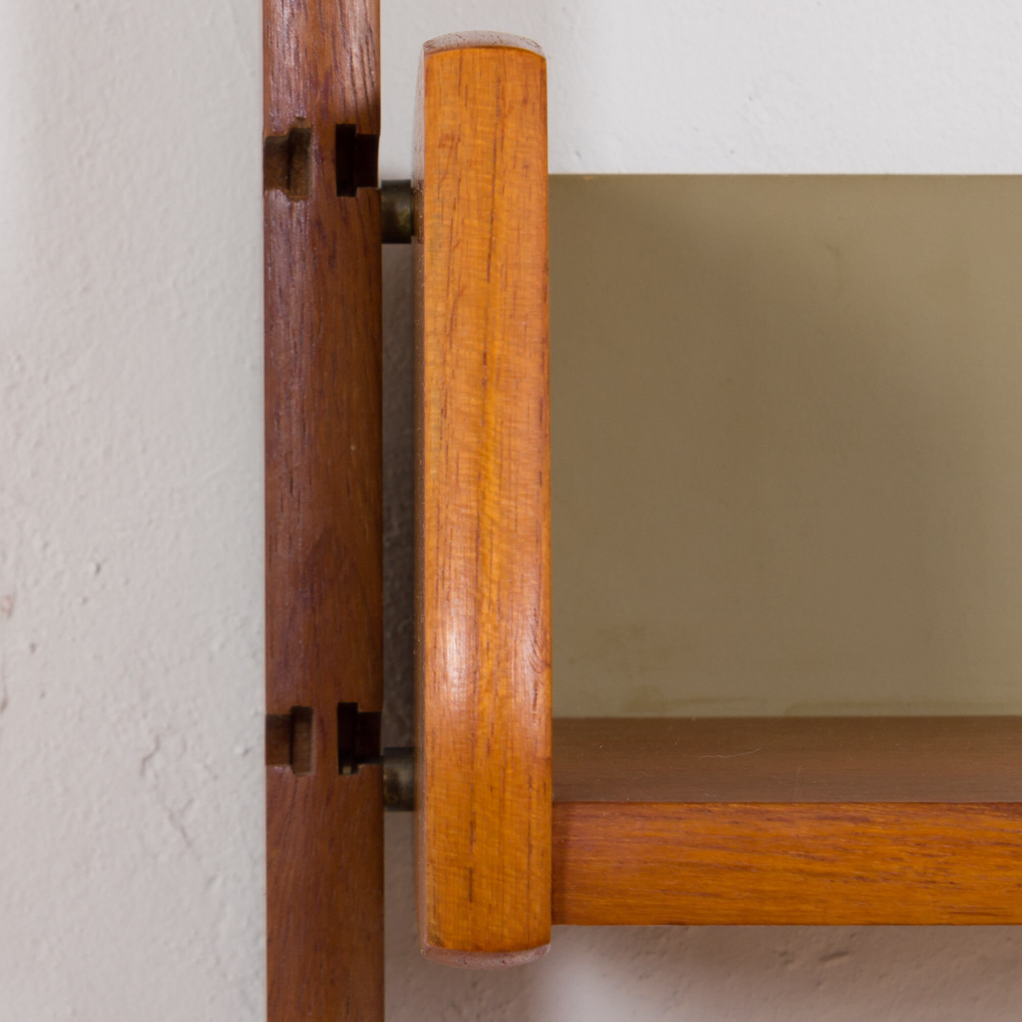 Norwegian free standing wall unit in teak by Torbjorn Afdal, 1960s