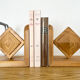 Paire de serres-livres en bois
