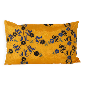 Housse de coussin brodée vintage 102x61 cm