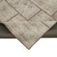 Handwoven oriental overdyed 202 cm x 297 cm brown patchwork carpet