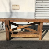 Établi d'atelier en chêne massif