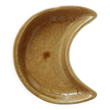 Brown ceramic moon bowl