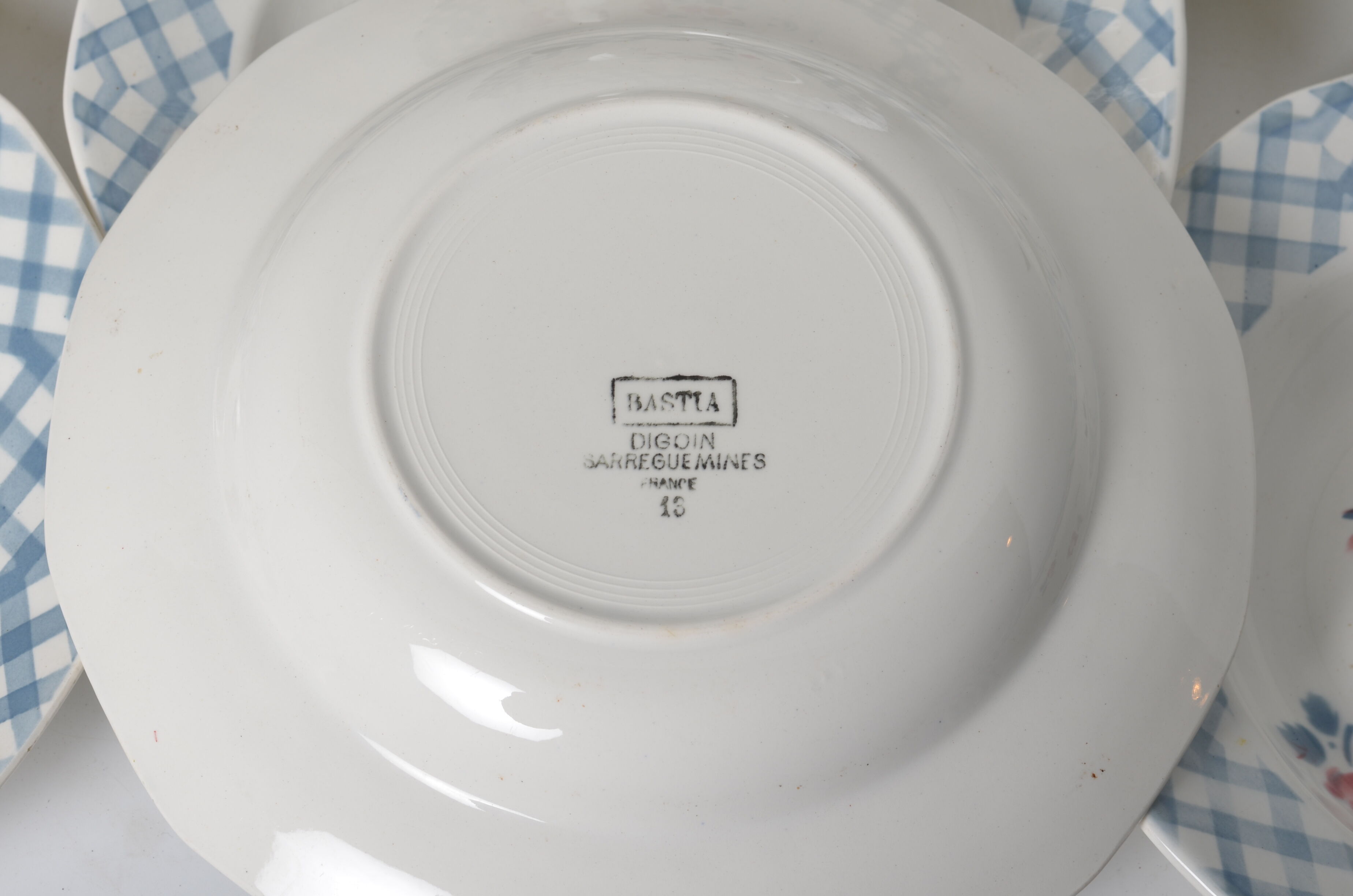 Hollow plates Digoin Sarreguemines