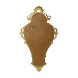 Classic Narrow Crested Mirror Gold Leaf Gilded Baroque Style 72cm