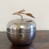 Silver metal apple box