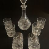Carafe cristal et ses six verres