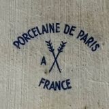 Pair of Paris porcelain cleanliness plates